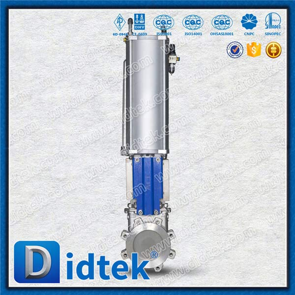 Einzelwirkung Pneumatic Lug Typ Messertor Ventil