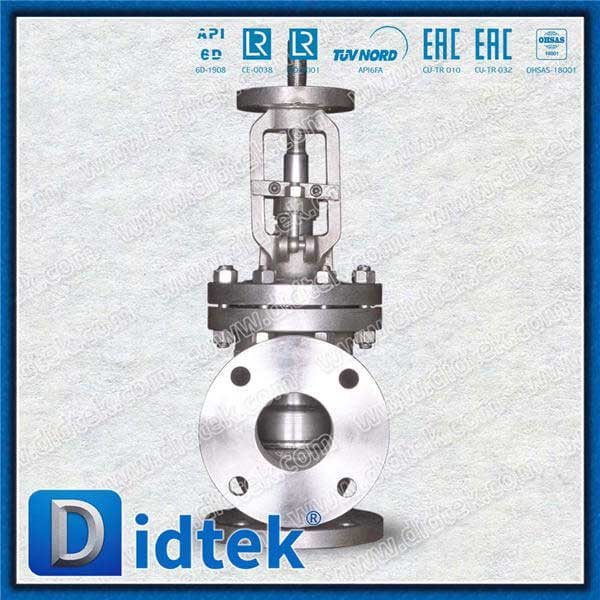 5A Material F53+PTFE Sitzwinkel-Globusventil mit Röntgen- und Penetrantinspektionen