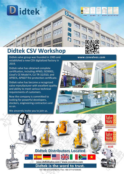 Didtek 12. Didtek Valve World Conference Magazine 2020