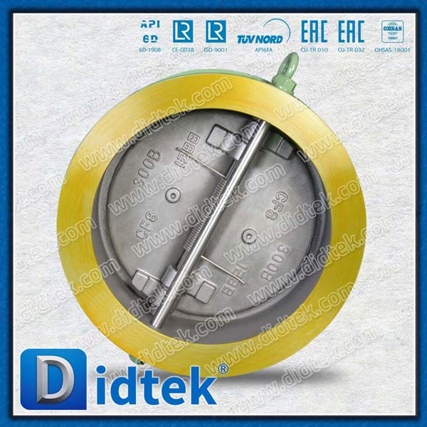 DIN CS Niederdruck Dual Plate Wafer Wafer Typ Checkventil