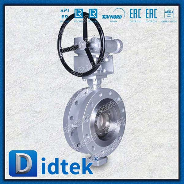 Laminierter Dichtungsring WCB Flansch Triple Offset Flansch Schmetterlingsventil