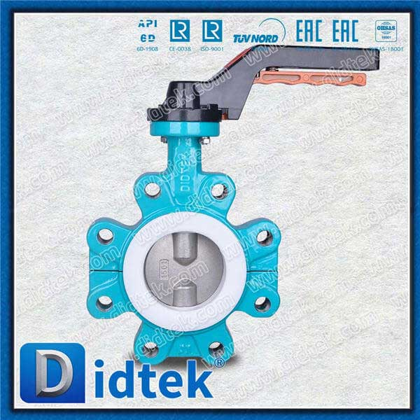 Teflon -Anti -Korrosion -Lug -2 -PCs -Wellen -Konzentrische Schmetterlingsventil