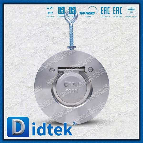 F316 3inch 150 lb Ein Plattenwafer -Scheckventil mit Hanging Ring