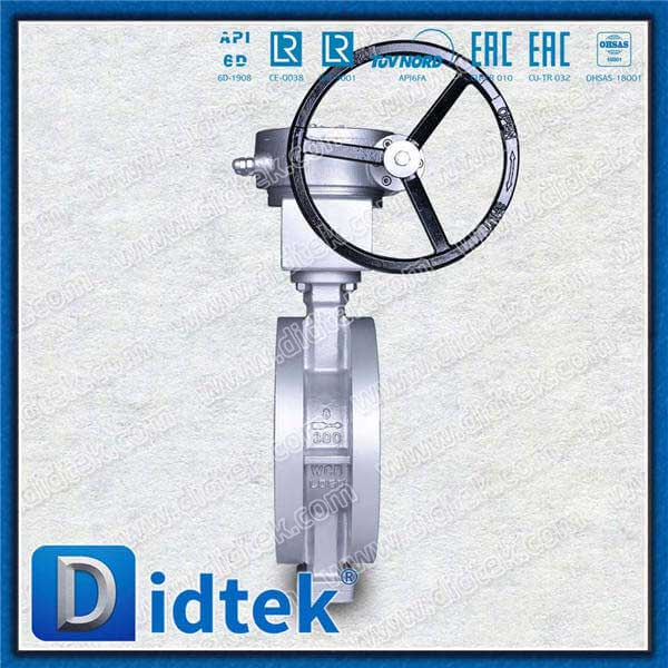 Laminierter Dichtungsring WCB Flansch Triple Offset Flansch Schmetterlingsventil