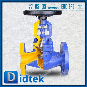 Din Bellow Globe Valve-DN50 1.0619 Handradflansch