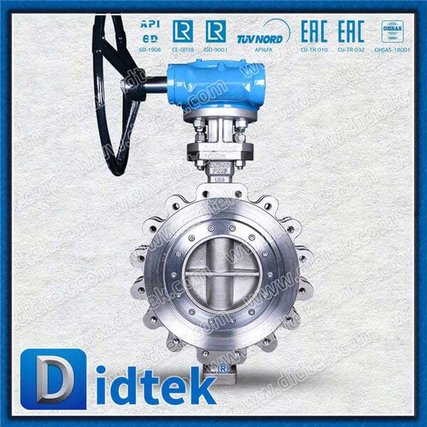 Edelstahl Dreifach -Offset Lug Butterfly Ventil