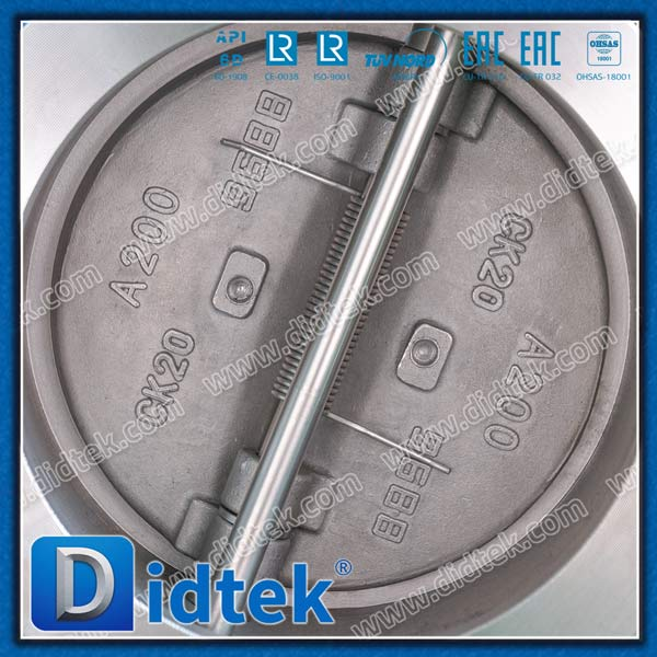 8 '' 150 lb CK20 SS Dual Plate Wafer Checkventil