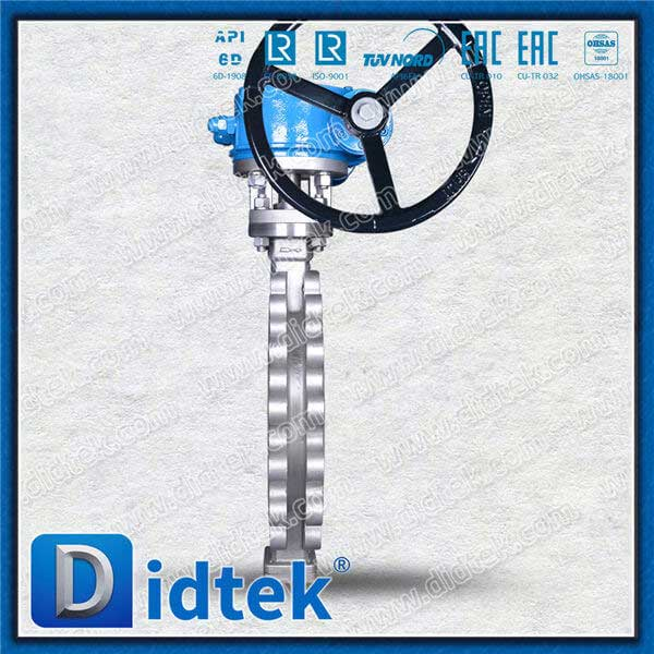 Edelstahl Dreifach -Offset Lug Butterfly Ventil