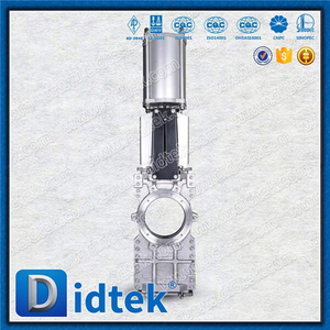 EPDM-Sitz, pneumatischer Durchgangs-Messerschieber