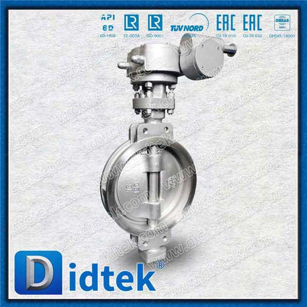 API609 16inch 150lb Metall sitzend dreifarbige Offset -Schmetterlingsventil