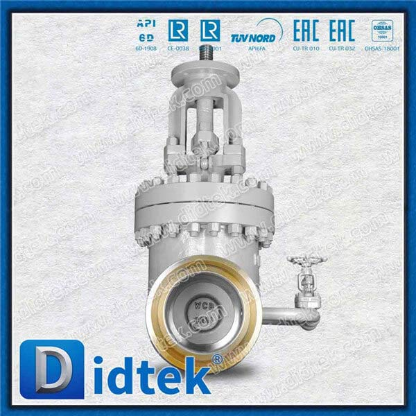Butt Weld 8 '' 600 -lb -Gateventil mit Bypass