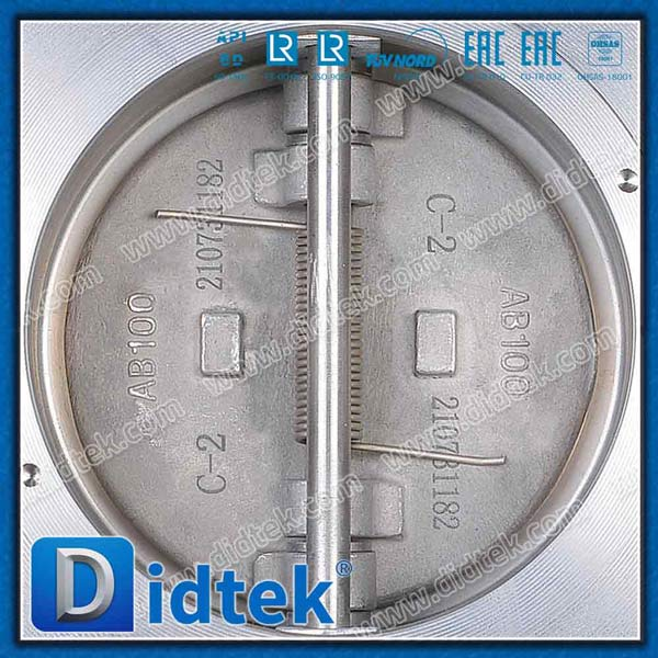 Retainerless F2 geschmiedetes Stahlwafer -Doppelplattenprüfventil