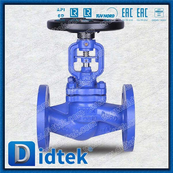 Din Bellow Globe Valve-DN50 1.0619 Handradflansch