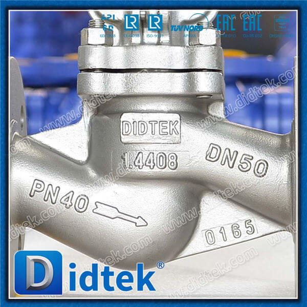 Din Globe Valve-DN50 1.4408 Handradflansch