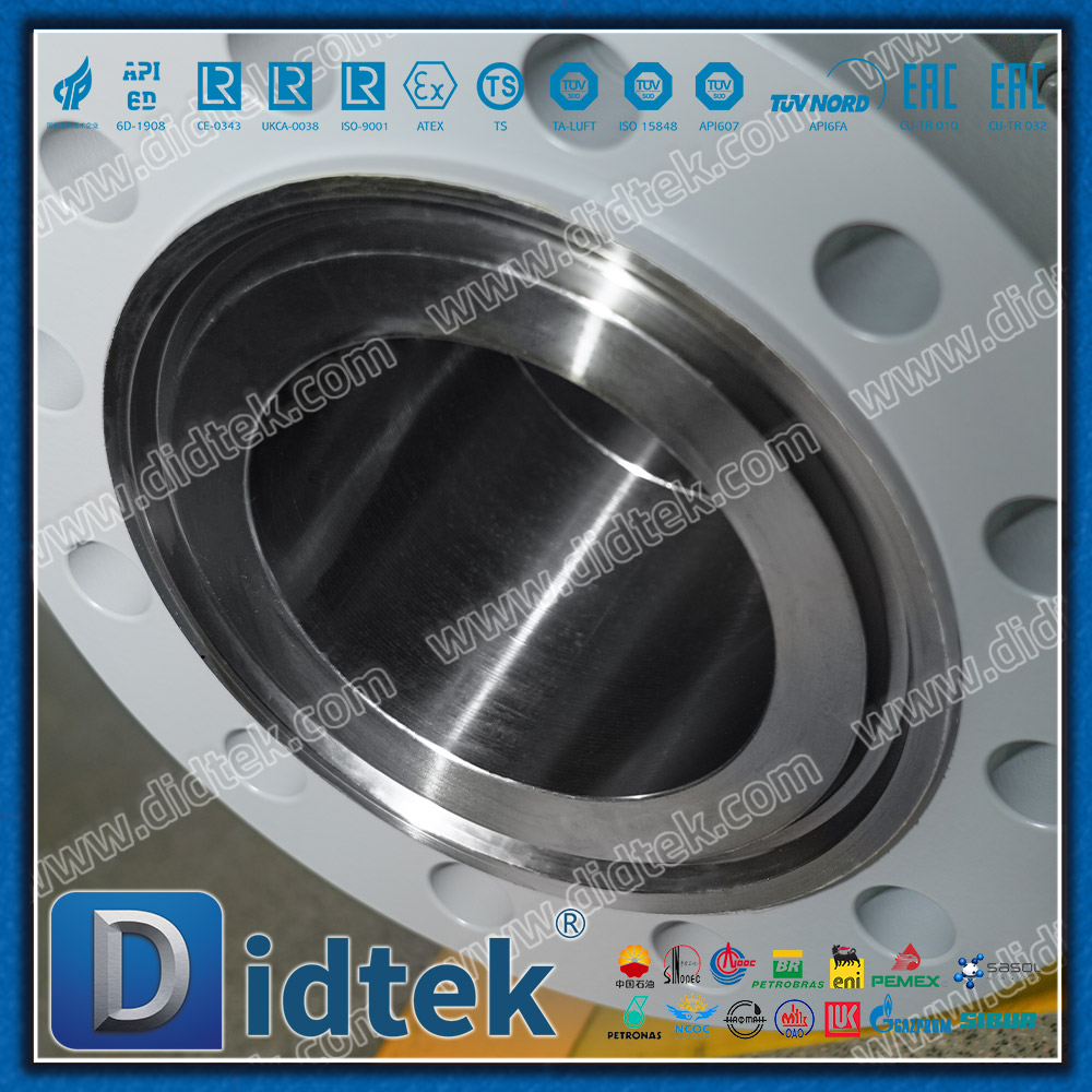 Lippendichtung mit Entlüftungs- und Ablassflansch-Tunnion-Kugelhahn