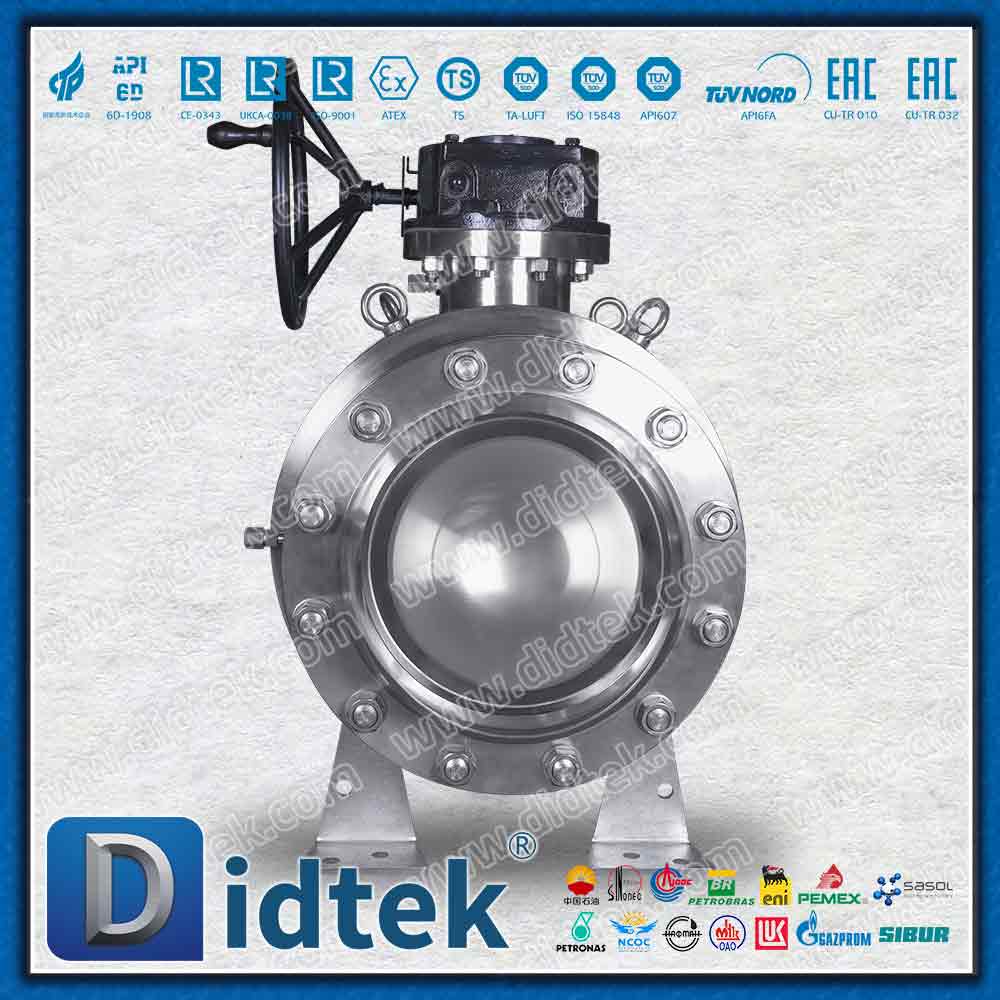 Vollständig geschweißter Zapfenkugelhahn mit Gegenflanschen