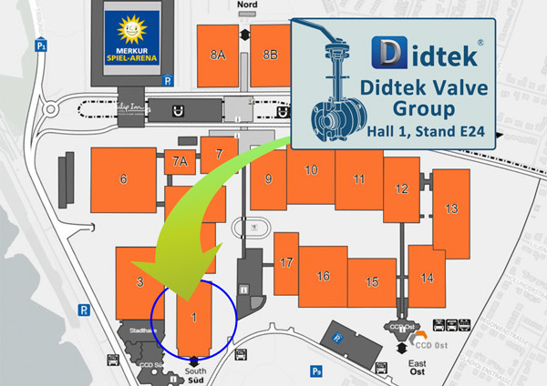 Didtek Valve World Expo & Conference Einladung Stand 1 s