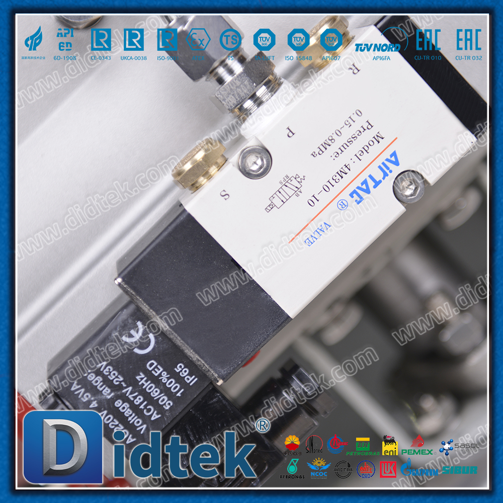Meerwasser 300℃ F51 Pneumatischer Kugelhahn mit Metallsitz