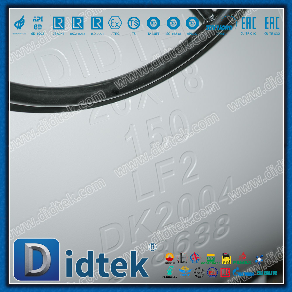 Zahnradbetriebener LF2-Kugelhahn mit oberem Eingang für den industriellen Einsatz