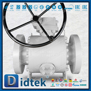 Lippendichtung mit Entlüftungs- und Ablassflansch-Tunnion-Kugelhahn