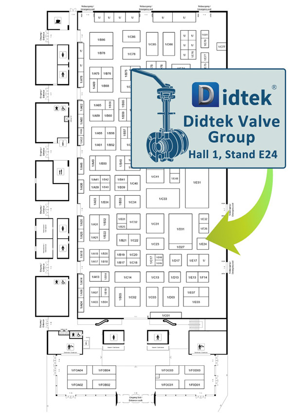 Didtek Valve World Expo & Conference Einladung Stand 2 s