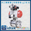 Meerwasser 300℃ F51 Pneumatischer Kugelhahn mit Metallsitz