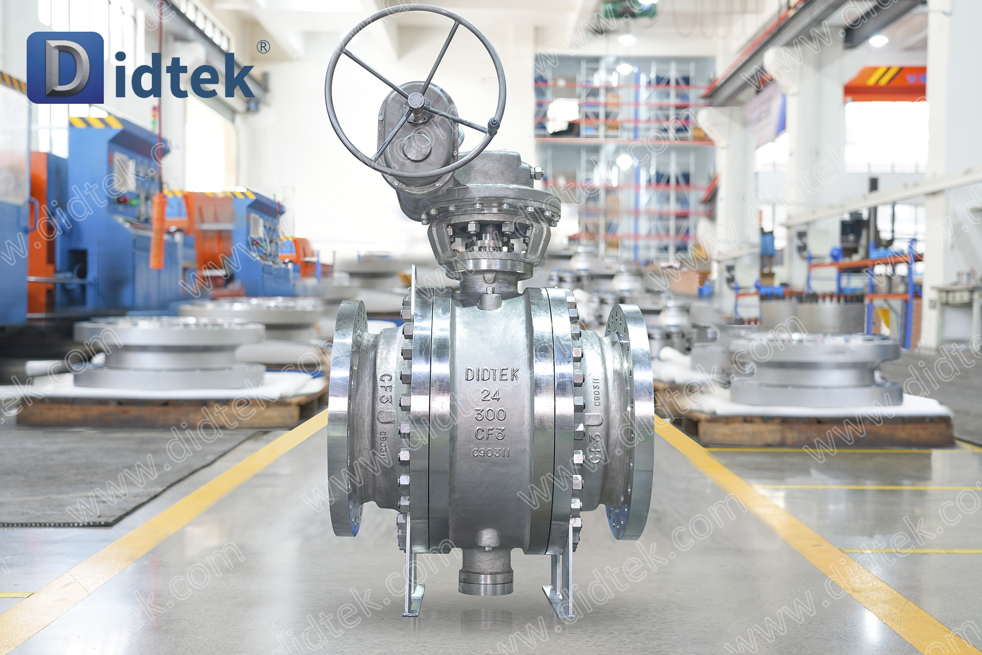 Didtek CF3 Edelstahl-Kugelhahn mit Zapfenmontage