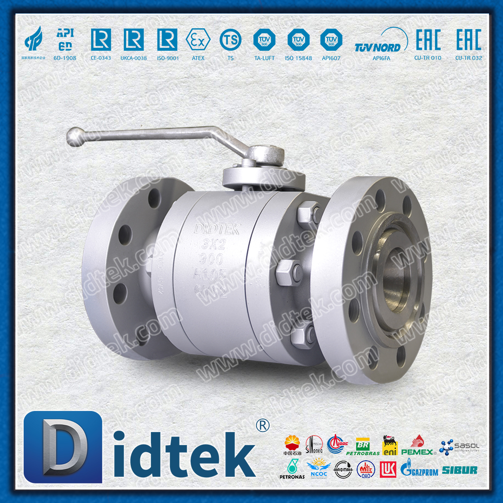 A105 Kohlenstoffstahl 3''X2'' geschmiedeter schwimmender Kugelhahn mit reduzierter Bohrung