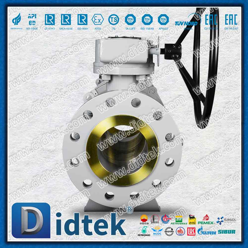 Schneckengetriebe 600LB Kugelhahn aus geschmiedetem Stahl