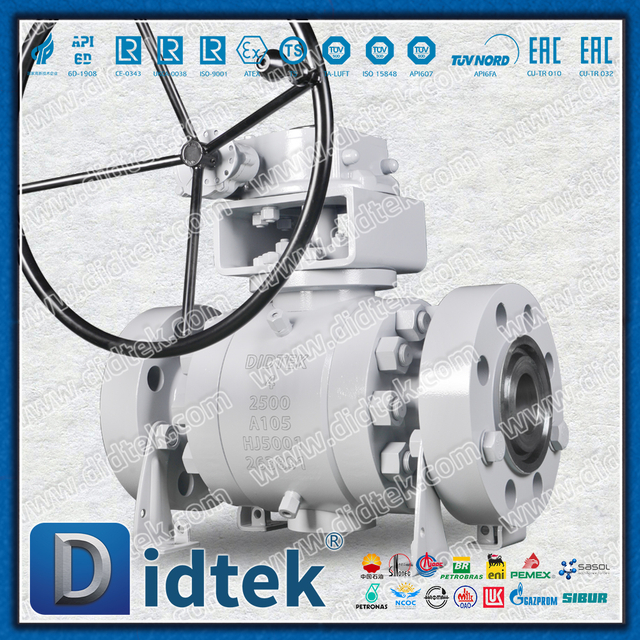 RTJ 2500LB Hochdruck-Kugelhahn mit PEEK-Dichtung aus geschmiedetem Stahl