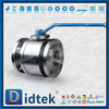 F51 Duplex-Edelstahl-Doppeltwirkender pneumatischer Stellantrieb, geschmiedeter schwimmender Kugelhahn mit Metallsitz