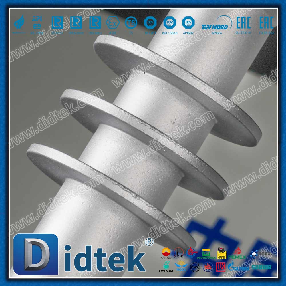 Hochtemperatur-Metall-auf-Metall-Kugelhahn mit verlängerter Motorhaube 