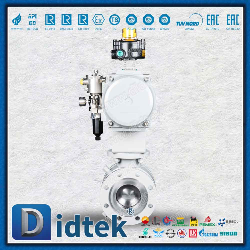 LF2 Niedertemperatur-Kohlenstoffstahl-Pneumatik-Kugelhahn mit vollem Durchgang und Drehzapfen