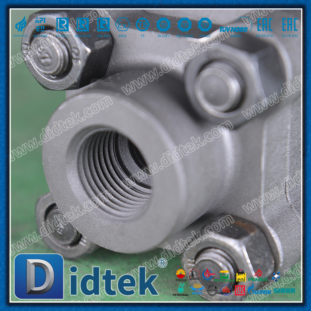 3 Stück A105N verstärkter PTFE-Sitz mit geschmiedetem Kugelhahn