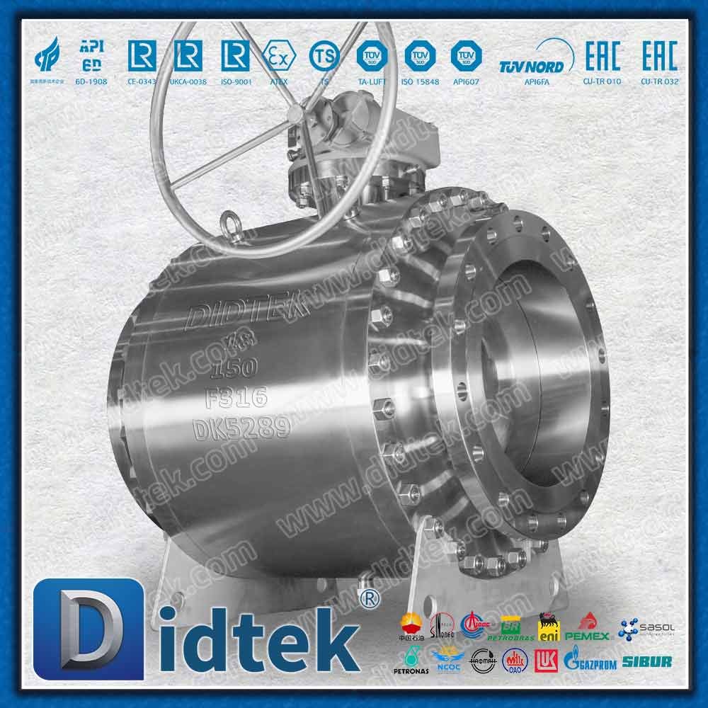PTFE Elgiloy Marine Engineering FPSO F316 Zapfenkugelhahn