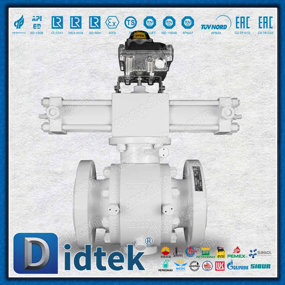 Hochbelastbarer, pneumatischer und hydraulischer Marine-Kugelhahn aus geschmiedetem Stahl mit Metallsitz und Zapfenmontage